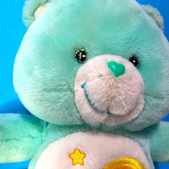 CARE BEARS VTG 2005 COLLECTIBLE TALKING WISH BEAR PLUSH 14” WORKS GREAT! - Picture 6 of 13